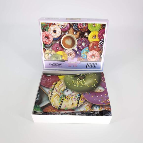 Donuts 1000 Piece Jigsaw Puzzle and Poster by Nattork High Quality Puzzles - GUC - Picture 12 of 13
